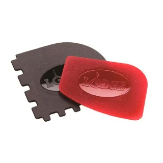 Set de 2 raspadores de silicona para sartenes Lodge
