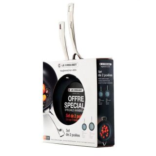 Conjunto dos sartenes antiadherentes PRO 24 y 28cm Le Creuset