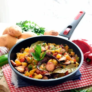 Sartén antiadherente con mango desmontable In-Out Monix