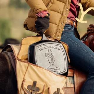 Sartén grill cuadrada de hierro fundido Yellowstone Lodge