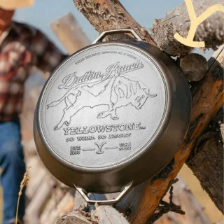 Sartén multiusos de dos asas de hierro fundido Yellowstone Lodge