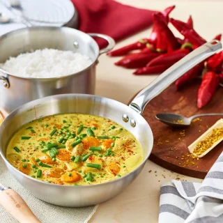 Sauté bombeada tipo wok Alchimy De Buyer