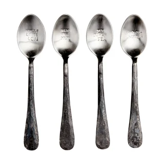 Set de 4 cucharas de café y postre Odin de Affari of Sweden