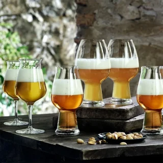Set de 6 copas de cerveza Birrateque Luigi Bormioli