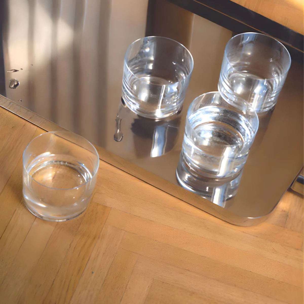 Set de 4 vasos de cristal Glass Family Jasper Morrison Alessi - Imagen 2