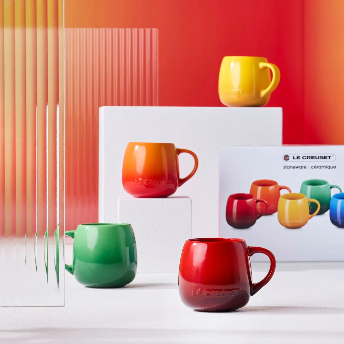 Set de 6 tazas tipo Mug Coupe 320 ml Arcoiris Le Creuset - Imagen 2