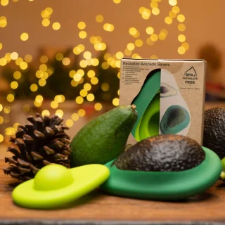 Set de 2 tapas de silicona para aguacates Food Huggers