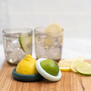 Set de 2 tapas de silicona para cítricos Food Huggers