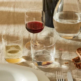 Set de 4 vasos de vidrio cristalino Glass Family Alessi