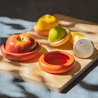 Set de 5 tapas de silicona para alimentos y recipientes Food Huggers