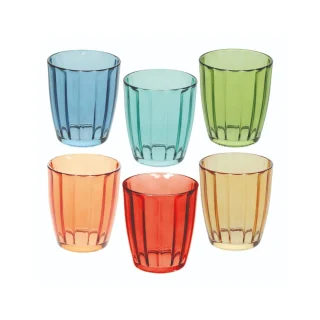 Set de 6 vasos de vidrio Tognana