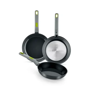 Lote de 3 sartenes con antiadherente cerámico Life BRA