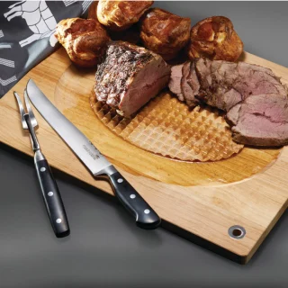 Tabla de madera reversible KitchenCraft MasterClass para carne y corte