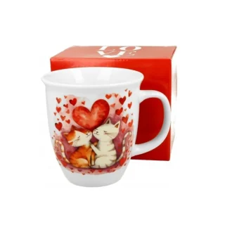 Taza Mug Jumbo 650ml de porcelana Love Duo