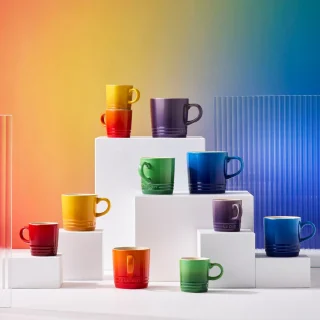 Set de 6 tazas cerámicas 100ml Arcoiris Le Creuset