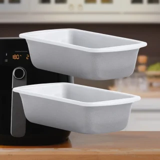 Set de 2 moldes rectangulares para freidora de aire y horno Wham® Cook
