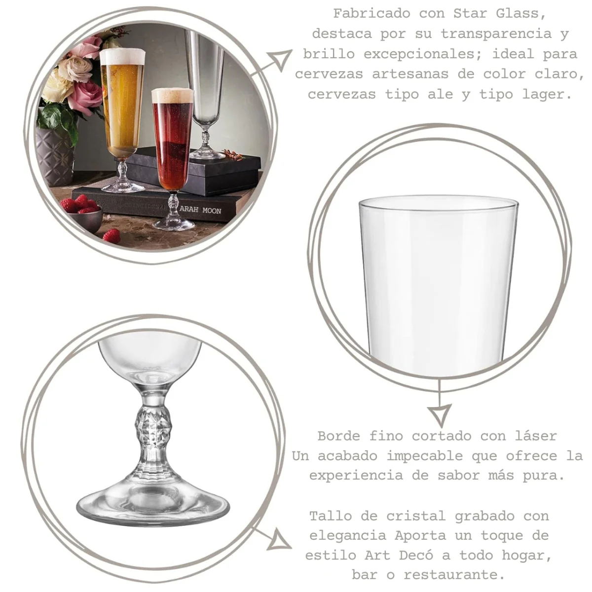 Copas altas para cerveza y smoothies Bartender Luigi Bormioli - Imagen 5