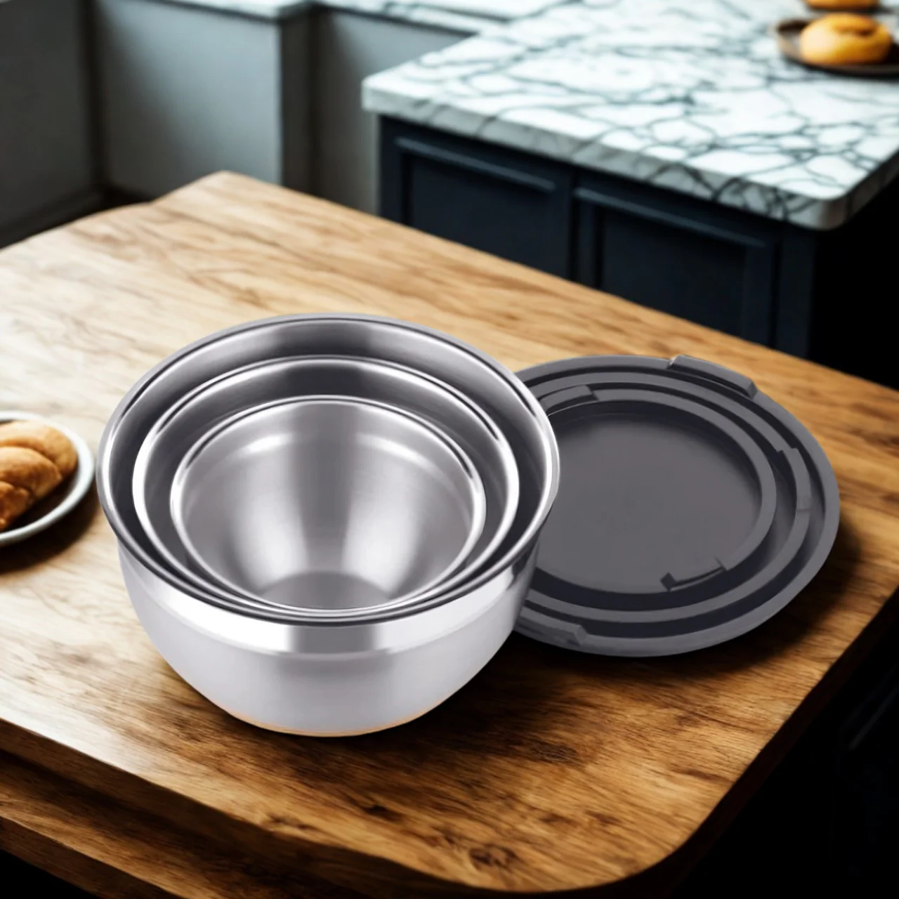 Set de 3 boles de acero inoxidable Natural Bra - Imagen 7