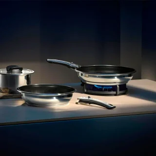 Set de 2 sartenes antiadherentes Permadur Click & Serve WMF