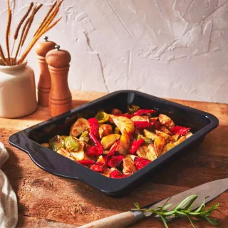 Bandeja rustidera alta esmaltada Wham® Enamel