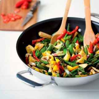 Wok antiadherente Premium 30 cm Le Creuset