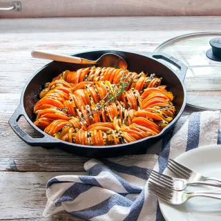 Cacerola de hierro con tapa de vidrio Chef Lodge