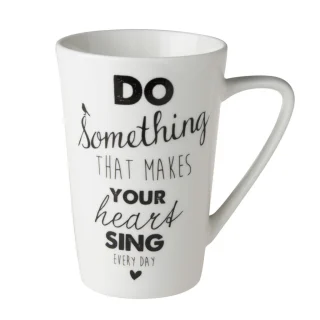 Tazas de Porcelana Black&White XL Dutch Rose