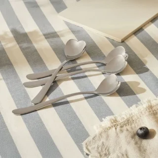 Set de 4 cucharas para helado Big Love Alessi