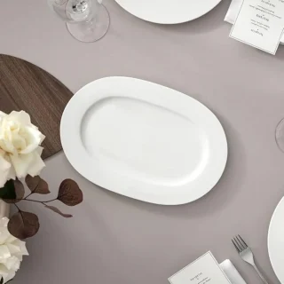 Fuente ovalada de porcelana Royal Villeroy & Boch