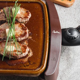 Plancha eléctrica de asar de terracota Jata