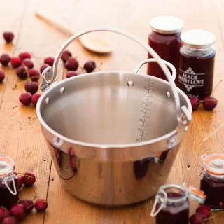 Cacerola Maslin de acero inox de 4,5 L para conservas KitchenCraft