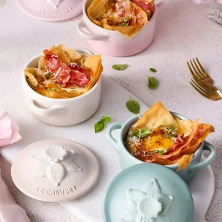 Mini cocotte cerámica Jardín Le Creuset