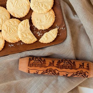 Rodillo de madera decorado de Nordic Ware