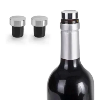 Set de dos tapones para vino Luxe de Ibili