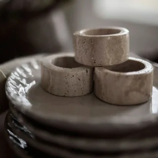 Servilletero de piedra Travis Olsson & Jensen